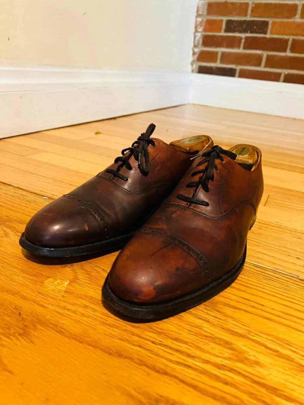 Dunhill X Poulsen & Skone Derby Dress Shoes In Brown Size 9.5 D US $930